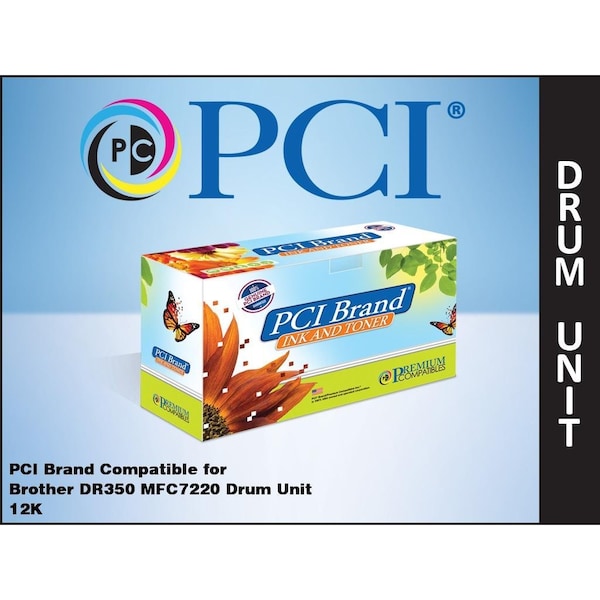 Pci Compatible Brother DR350 Drum Unit 12K Yld for Brother IntelliFax 2820, 2920, MFC7220, 7225N, 7420 DR350PC - main